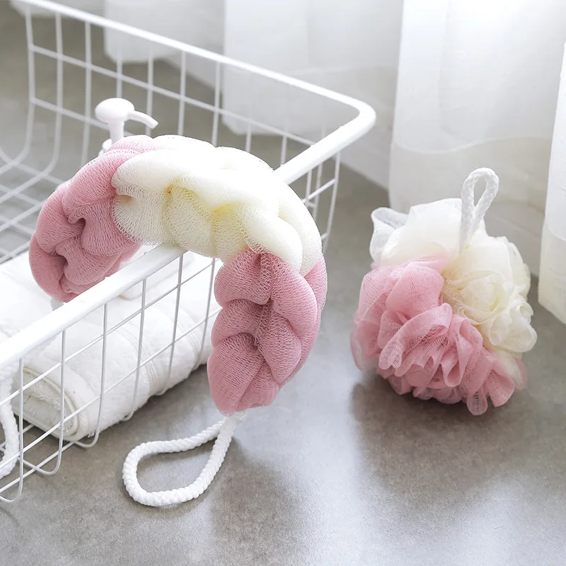 

1 Set Bath Flower Body Washing Clean Exfoliate Puff Scrubbing Shower Body Cleaning Sponge Mesh Body Exfoliate Puff Body Brush