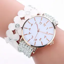 Marque Femmes женские брошки браслет с жемчугом Montres браслет кожаный леди Les Femmes montre-браслет horloge relogios feminino 999