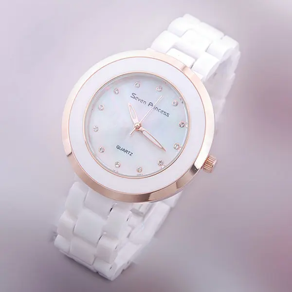 Prix pour Garanti 100% véritable marque de montres en céramique femmes Coloré shell surface heures Japon Mouvement Quartz Montres Prix pour Garanti 100% véritable marque de montres en céramique femmes Coloré shell surface heures Japon Mouvement Quartz Montres