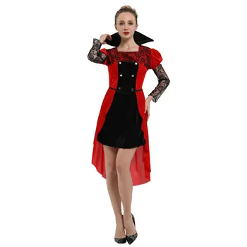

Adult Women's Gothic Maiden Vampire Vampira Costume Halloween Carnival Mardi Gras Party Fancy Dress