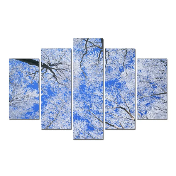 

FREE SHIPPING Silver Trees Scenery Painting Canvas Art Print on Canvas Oil Painting (Unframed)