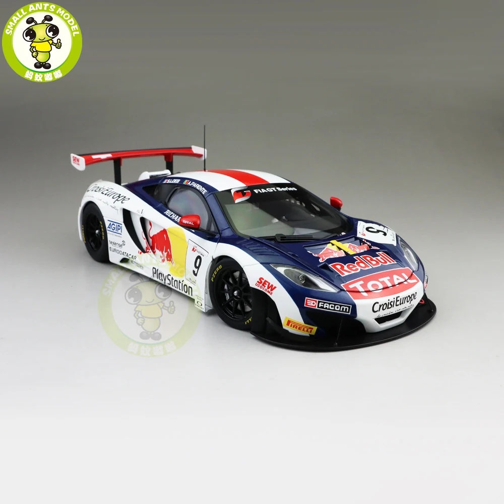 1/18 AUTOart 81342 MCLAREN 12C GT3 RED BULL № 9 суперкар литья под давлением Модель автомобиля игрушки для детей коллекции