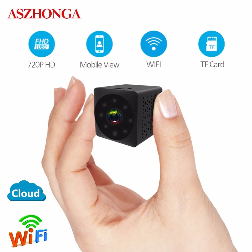 720P HD Video Monitor Wireless Mini WIFI No Light Night Vision Smart
