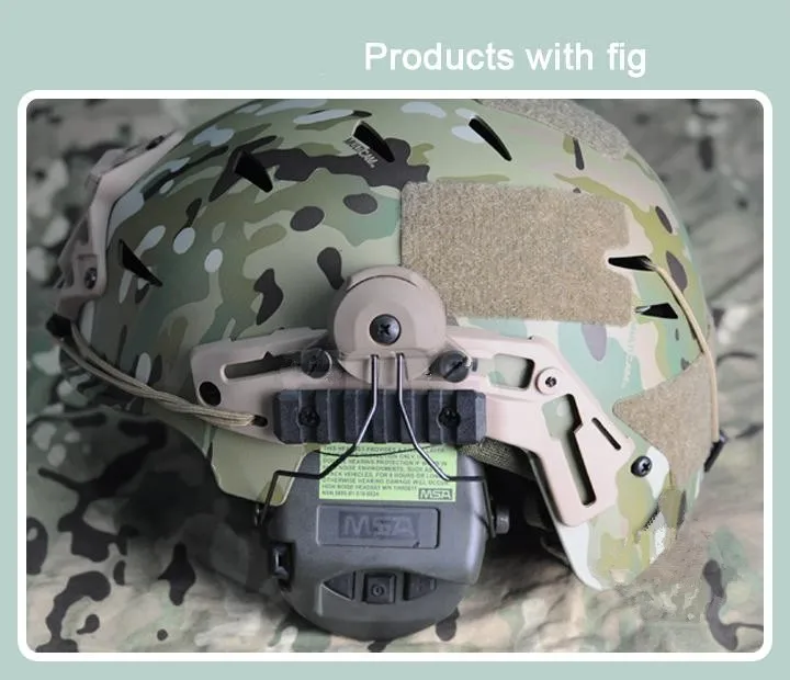 EX Headset headphone and Helmet Rail Adapter Set GEN1 for Comtac III headphones Black DE FG2 (10)