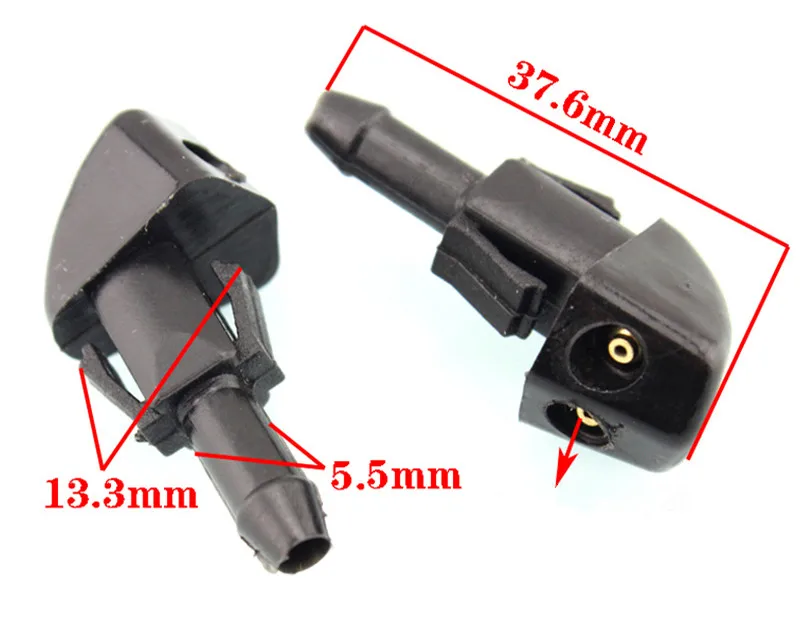 

2PCS Engine hood copper wiper water nozzle for Suzuki plough Landy LIANA Swift front plastic fasteners