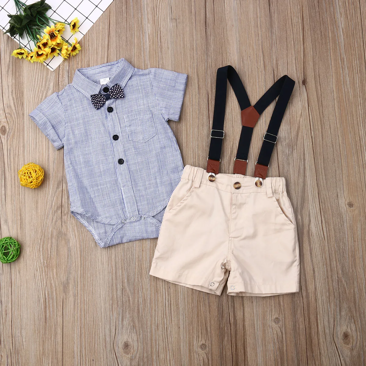 Pudcoco/одежда джентльмена для новорожденных мальчиков; рубашка в полоску; комбинезон; топы; шорты на бретелях; комплект из 2 предметов; праздничная одежда