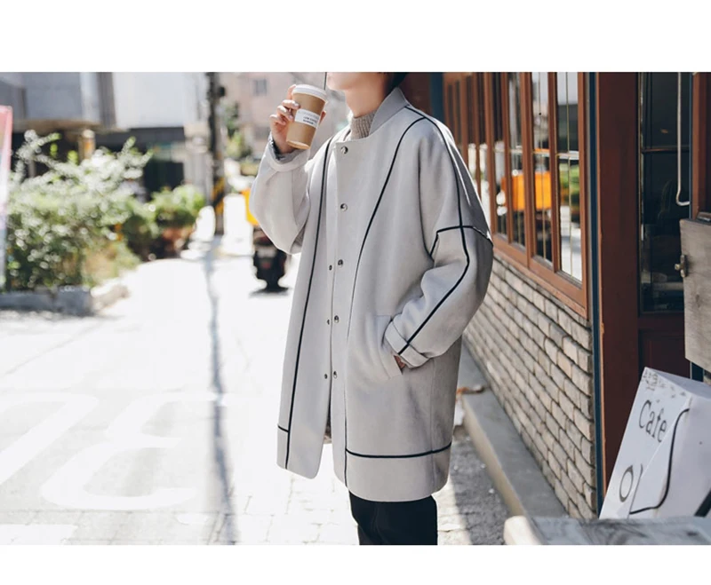 Warm Male Trench Coat Wool Liner Long Thick Fleece Jacket Men Fur Inside Parka Winter Jackets  (10)