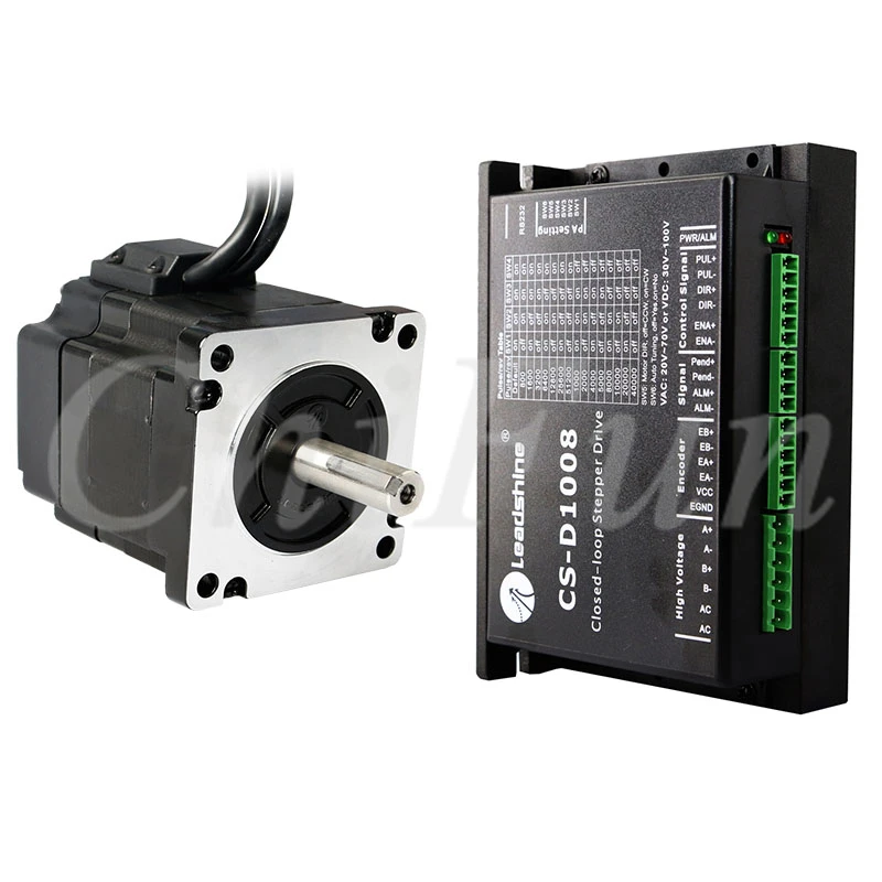 Драйвер шагового сервопривода leadshine NEMA34 CS-M23445-S + CS-D1008 комплект с 2-фазным шаговым