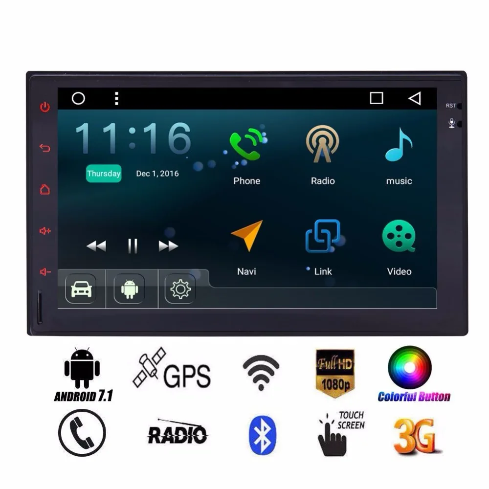 Сенсорный экран для Android автомобильный стерео 2 Din радио видео плеер Bluetooth WiFi gps