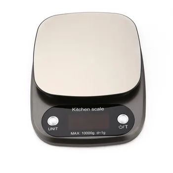 

10kg/0.1g Digital Scale Scale High Accuracy Scale Stainless Steel Salver LCD Display Pocket Scale Kitchen Multiple Use