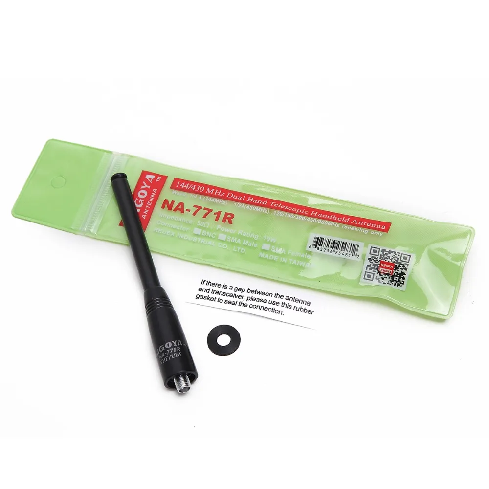 Внешняя телескопическая антенна Nagoya SMA Female Dual Band VHF/UHF 144/430MHz для Baofeng TYT Wonxun Yaesu