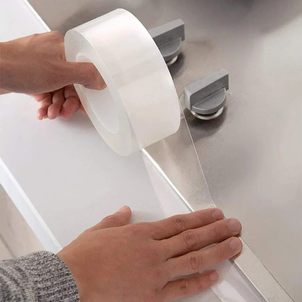 Waterproof Kitchen Bathroom Wall Sealing Tape Gap Mold Proof Tape Transparent