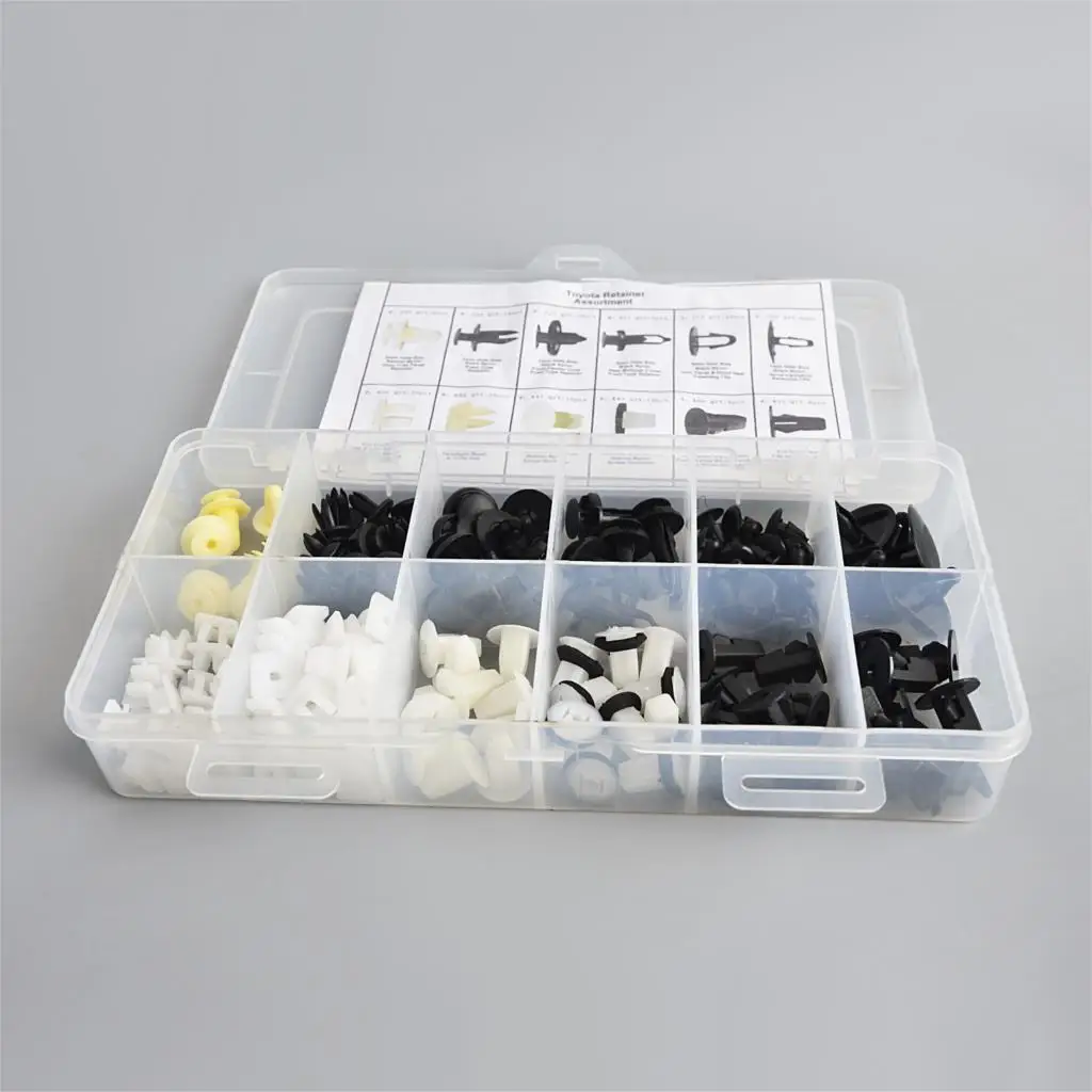 

146 PCS FENDER DOOR HOOD BUMPER TRIM CLIP BODY RETAINER ASSORTMENT FOR TOYOTA HONDA MAZDA ISUZU