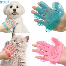 1 шт стрижка кошек и собак Душ Ванна Массажная щетка расческа в форме рук перчатка расческа синий розовый