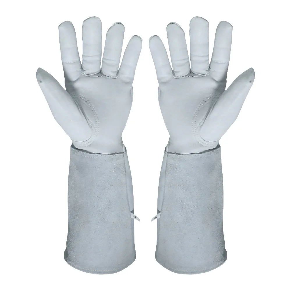 Guantes de soldadura de cuero resistentes al calor/fuego, perfectos para jardinería/soldadura Tig/apicultura/barbacoa