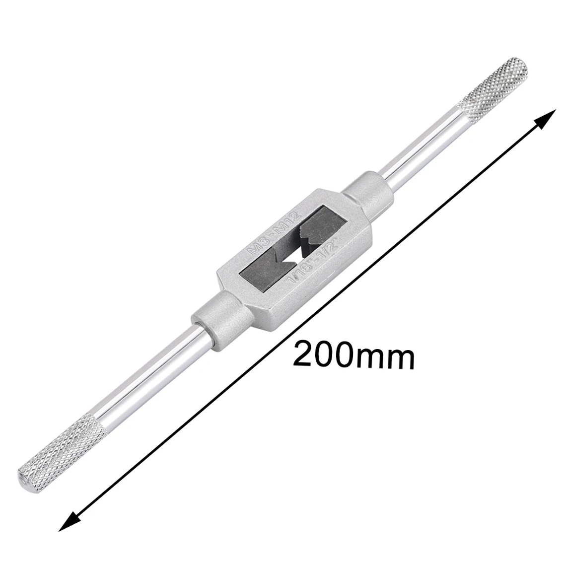 200 мм регулируемый гаечный ключ 1/1" до 1/2" M3-M12 Резьбовая ручка коснитесь сверло инструменты для металлообработки