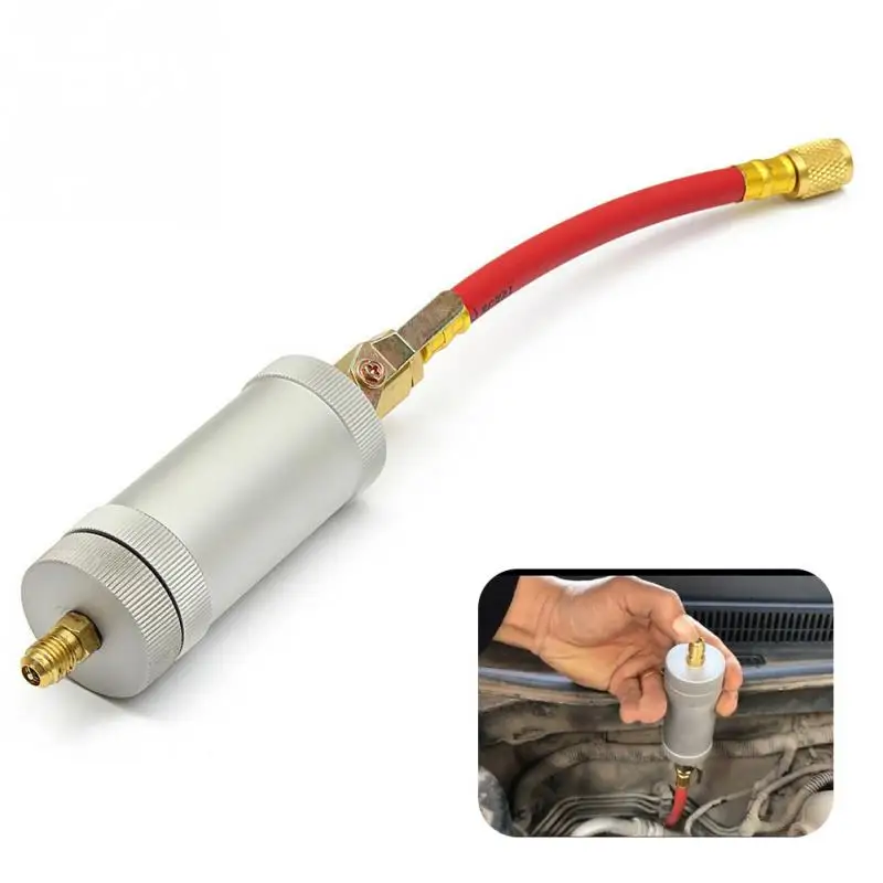 Car A/C AC Oil&Dye oz Injection Tool 1/4SAE 134a 2 oz Oil Injector R134A R12 R22 Air