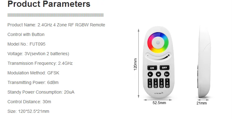Milight 2,4 ГГц 4 зоны RGB RGBW RGBWW/CCT Светодиодная лента управления ler RF RGB RGBW RGBWW/CCT сенсорный/кнопочный пульт дистанционного управления
