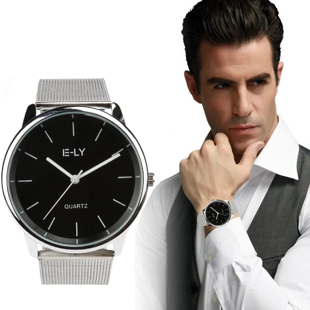 Fashion Male Wristwatch Creative Watches Men Luxury Men's Metal Mesh