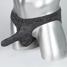 Экзотические трусы сексуальное мужское бикини нижнее белье гей человек мешочек здоровые трусики дышащий hombre Cueca слоновий хобот короткие 7 цветов m-xxl