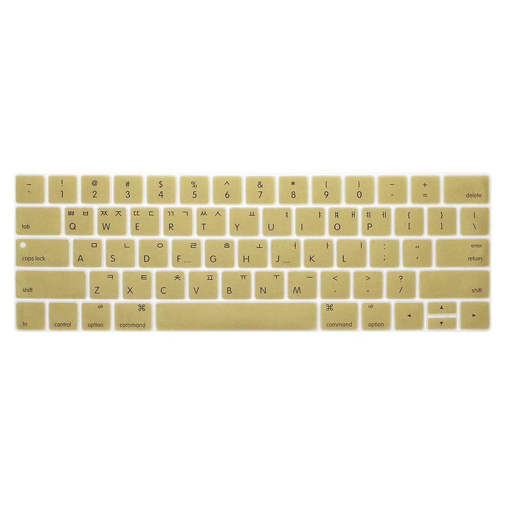 Корейская Защитная пленка для клавиатуры MacBook с сенсорной панелью 13 15 A1706 A1707A1989, Корейская Защитная пленка для клавиатуры ноутбука - Цвет: Золотой
