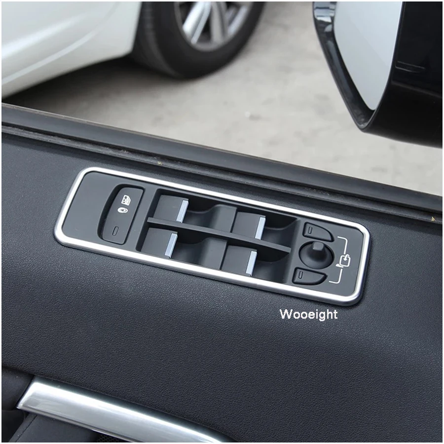 4Pcs Car Interior Door Window Switch Cover Trim For Land Rover Discovery Sport 2015 2016 2017 2018 Styling Accessories (6)