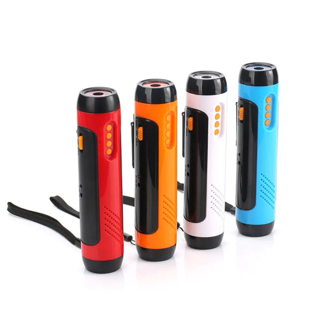 

ISHOWTIENDA Alarm FM Radio Mobile Phone Charging Hand-operated Power Generat Quickly charging power bank function#Y15