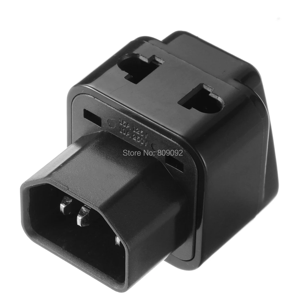 Адаптер питания 2 в 1 IEC 320 C14 Male C13 Female PDU/UPS Универсальный переходник для женщин