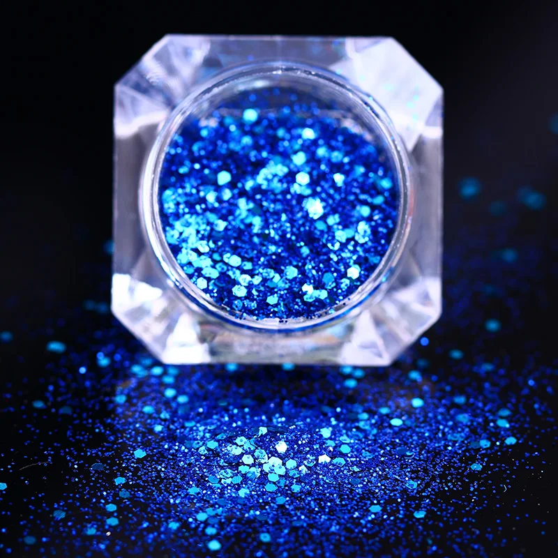 

Chunky Glitter Nail Powder Hexagon Nail Sequins Flakes for Nails Art Gel Polish Decorations