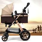 Folding Baby Stroller Light Weight Baby Carriage Umbrella Cart Travel Pram High Landscape Pushchair Baby can Sit and Lie Down