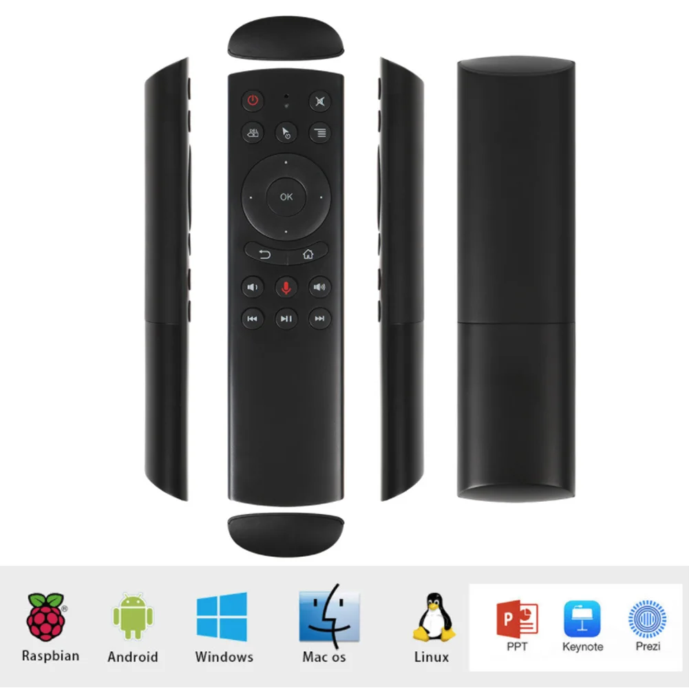

G20 Remote Control 2.4G Wireless Air Mouse Gyro Voice Control Sensing Universal Remote Control IR Learning For PC Android TV Box