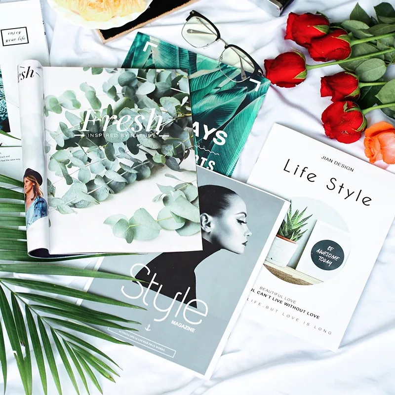 

INS Photography Picture Album Magazine 28*21 cm for Photo Shooting Background Fotografia DIY Decoration Backdrops Accessories