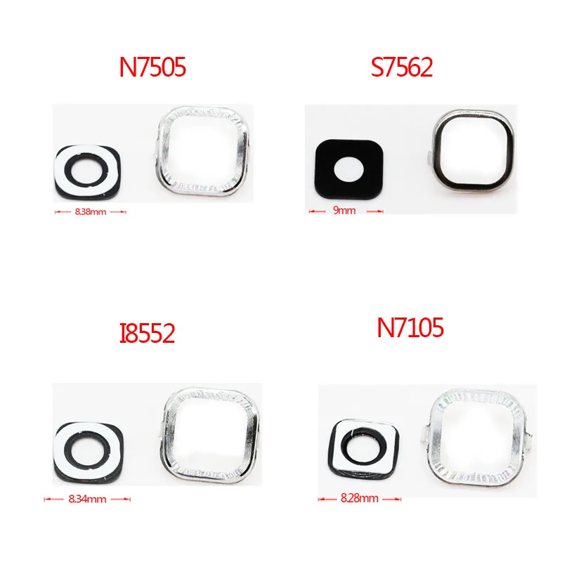 

New Camera Glass+Circle Cover+Adhensive For Samsung Galaxy S Duos S7562/ Note 3 Neo N7505/ Note 2 N7105/Galaxy Win I8550 i8552