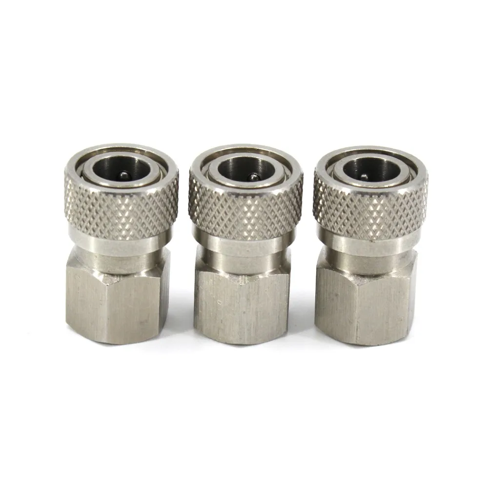 Пейнтбол PCP Airforce 1/8NPT 1/8BSPP нержавеющая сталь 8 мм гнездовая БЫСТРОРАЗЪЕМНАЯ