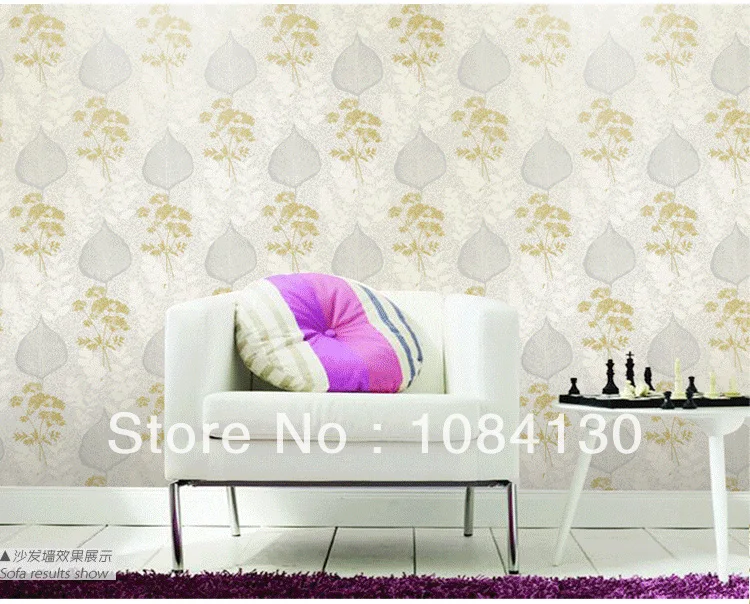 YD00201 -1 TV personality floral background simple plain wall waterproof self-adhesive non-woven wallpaper | Обустройство дома