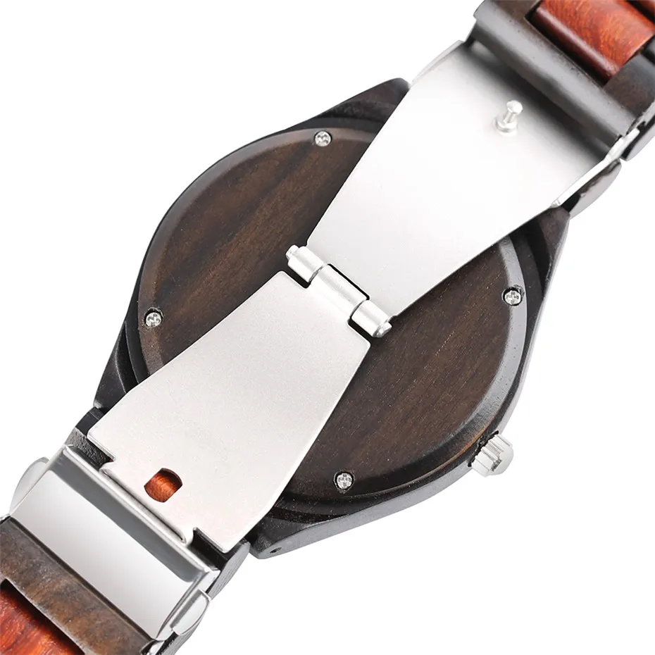YISUYA 2017 New Arrival Mens Wood Watch Quartz Red Walnut Wooden Bamboo Watch Luxury Casual Quartz Sport Watches Relojes Hombre Montre Homme  (11)