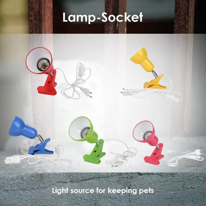 E27 Pet Нагревательный светильник база рептилия клип-на лампа держатель адаптер ЕС штекер бытовой светильник s лампа база светильник ing аксессуары