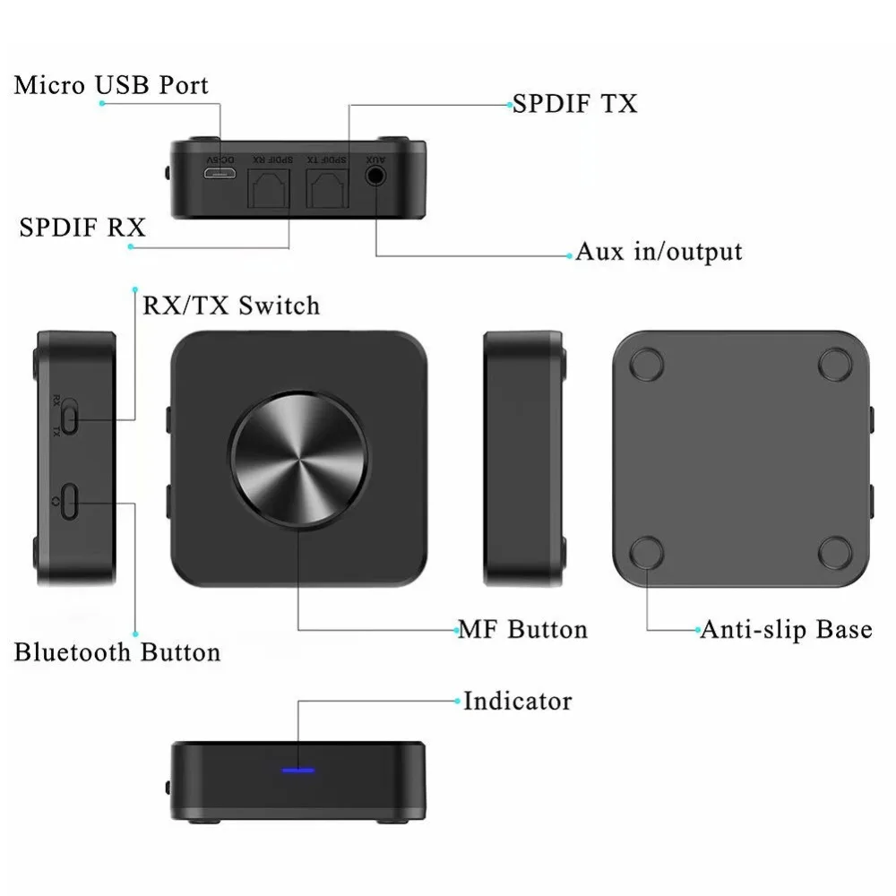 Bluetooth-5.0-Transmitter-and-Receiver-Long-Range-2-in-1-Wireless-3.5mm-Audio-Adapter-Aptx-HD-Low-Latency-A2DP-Optical-SPDIF-RCA-Stereo-Audio-TV-Adapter (3)