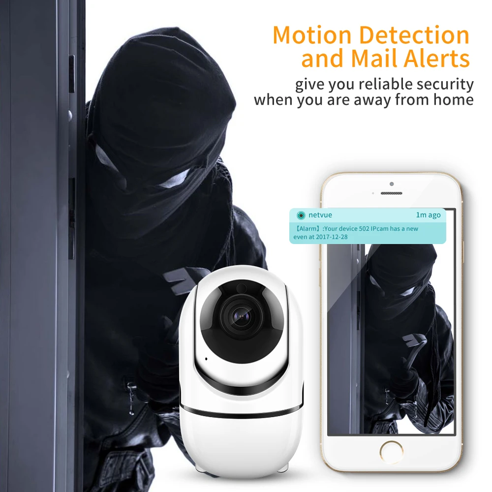 SDETER 720P Mini Wireless Wifi IP Camera Night Vision Security Smart Kamera WIFI Baby Monitor Home Surveillance CCTV Camera WIFI