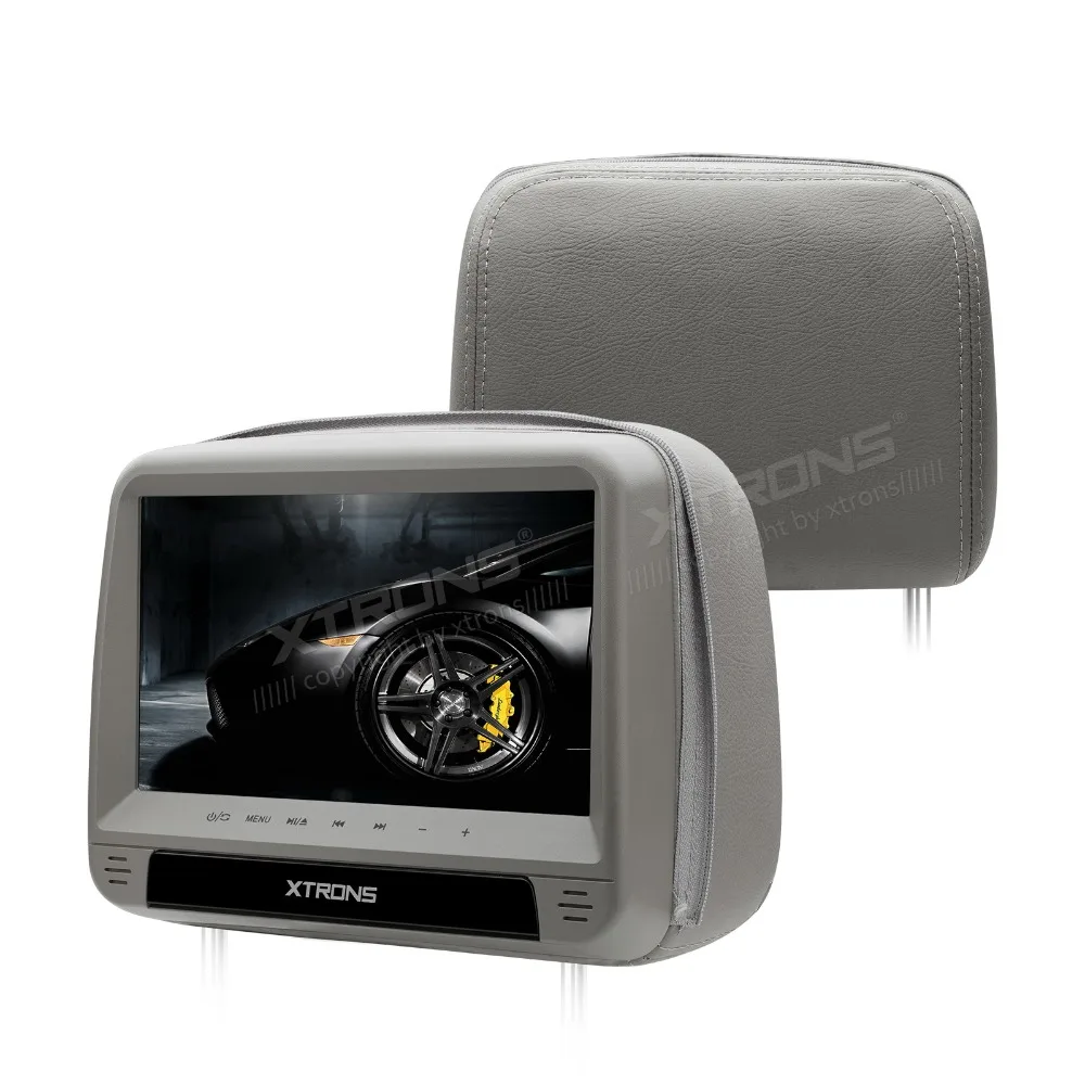 XTRONS мониторы 9 дюймов HD цифровая панель кожаный чехол автомобильный подголовник