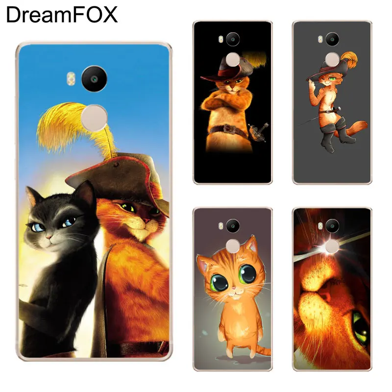 DREAMFOX K161 Кот Ботинки Мягкие TPU силиконовый чехол для Xiaomi Redmi Note 3 4 5 плюс S 4A 4X 5A Pro