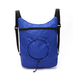 Новый дизайн пользовательского рекламные синий шнурок полиэстер дорожная сумка