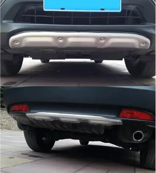 

Front + Rear Bumper Diffuser Protector Guard Skid Plate For 12 13 14 HONDA CRV CR-V 2012 2013 2014 by EMS