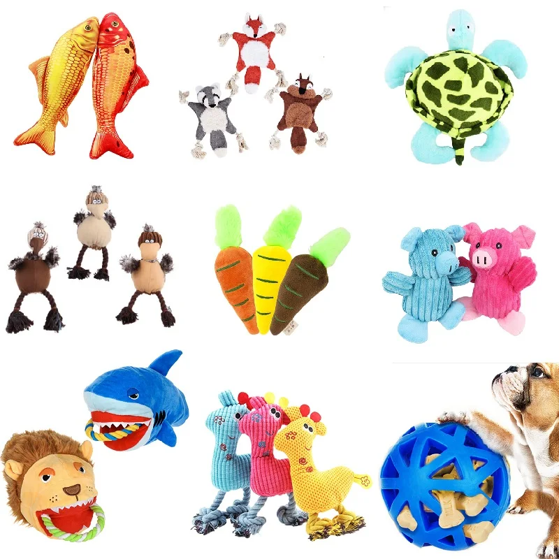

Pet Plush Dog Toys Squeaky Toy For Dogs Chew Bone Slipper Tooth Grinding Training Pet Sound Toy For Cat Carrot Puppy Funny Item