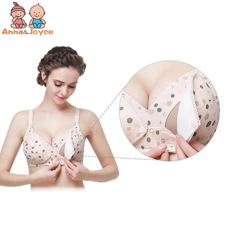 Pregnant Women Underwear Breast - Feeding Bra Front Buckle No Steel Ring Gather Thin Section Cotton Breast Feeding Bra hYFZ0028