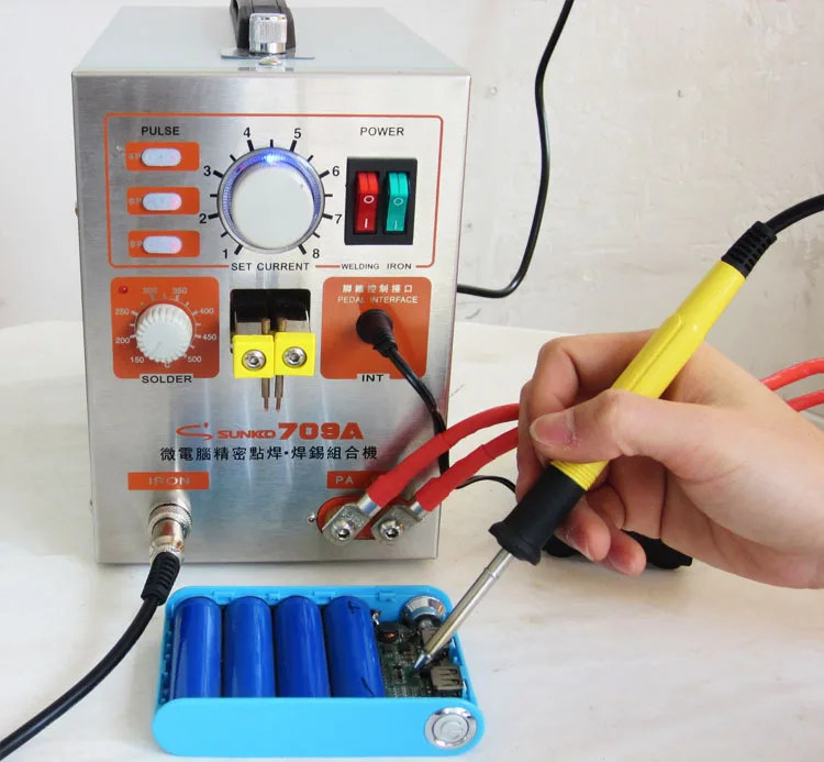 Купить sunkko 709a электромобиль батареи точечной сварки 18650 литиевая ...