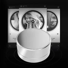 Автомобиль Беспроводной Bluetooth Динамик автомобиля Enhanced Bass Мини Портативный серебро Перезаряжаемые Батарея Беспроводной громкий Динамик открытый дешевые