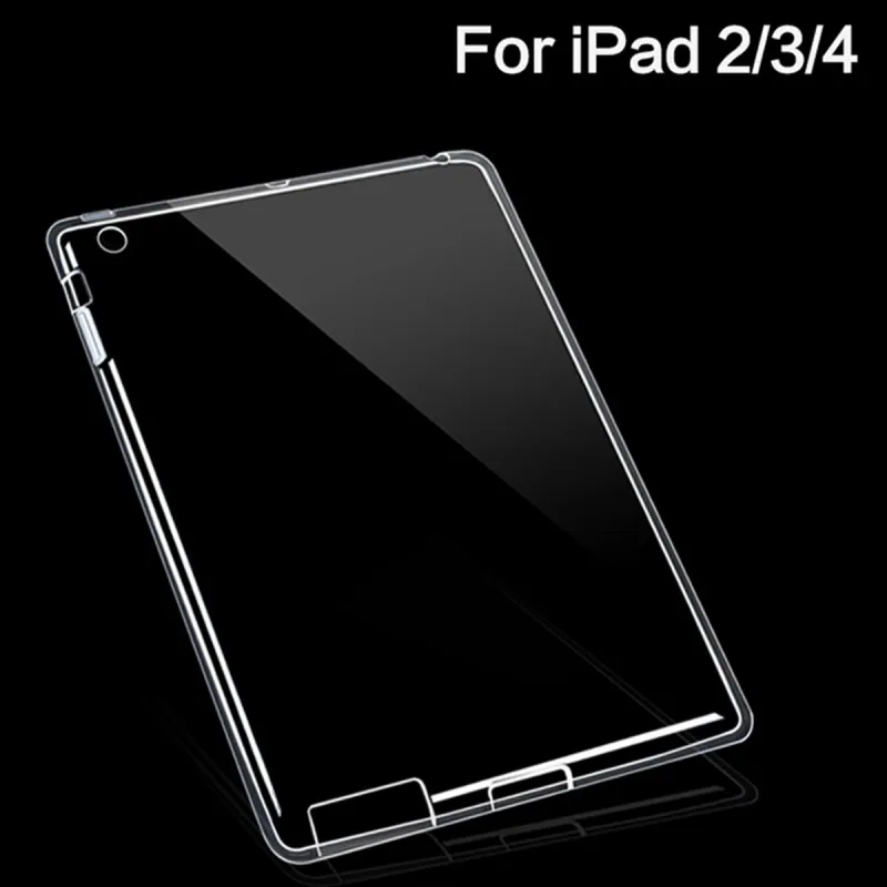 Protector Shell Case For Apple iPad 4 3 2 iPad4 Silicon Cases Cover Clear Color Soft Skin Tablets Pad Accessory Etui Coque Capa (13)