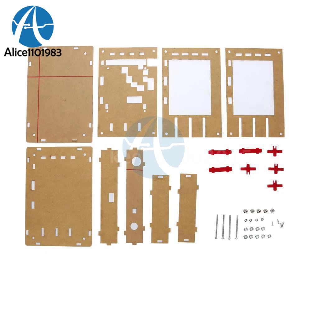 

Set of Acrylic DIY Case Cover Shell for DSO138 2.4" TFT Oscilloscope Accessory Acrylic Material Transparent Shell DIY KIT Module