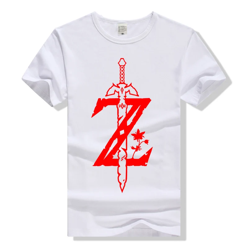 Zelda Logo T Shirt The Ledgend of Zelda Tshirt Men Clothing